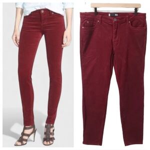 128 Kut from the Kloth Diana Skinny Red Corduroy Jeans